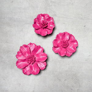 Peony Flowers Wall Sculpture (Pink) - Home Artisan