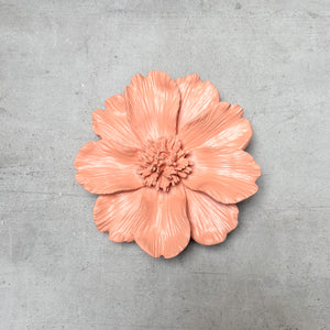 Peony Flowers Wall Sculpture (Peach) - Home Artisan
