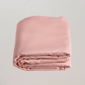 Solid Coral Peach Duvet Cover by Veda Homes (Queen)
