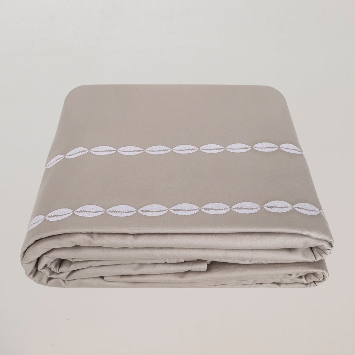 Sea Shell Modern Grey Duvet Cover by Veda Homes