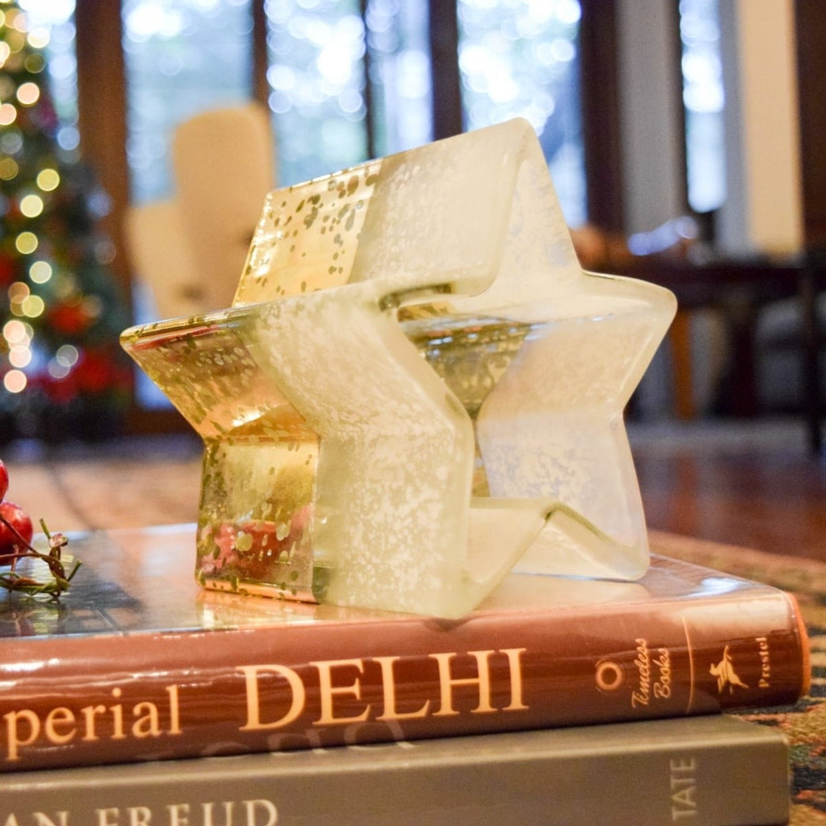 Buy StarShaped Ivory and Gold Candle Holder Home Artisan