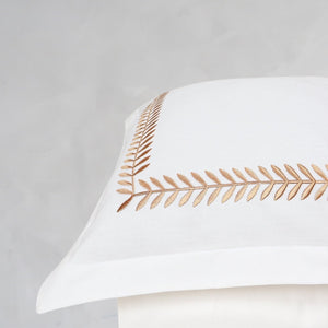 Spring White Cotton Sateen Bed Sheet by Veda Homes