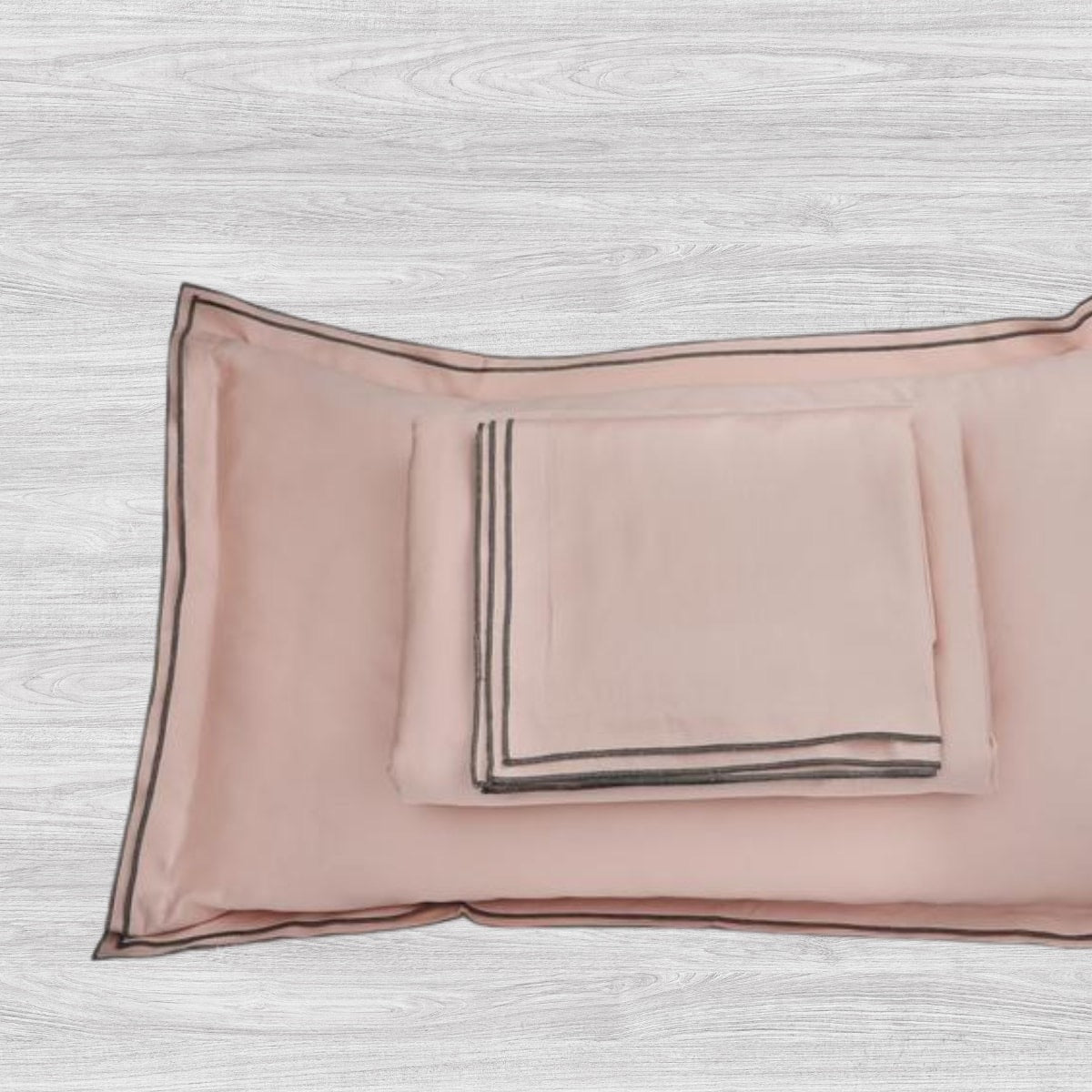 Waves Coral Peach Cotton Sateen Bed Sheet by Veda Homes