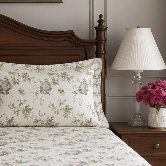Eleanor Cottage Wildflowers 300TC Cotton Bed Sheet