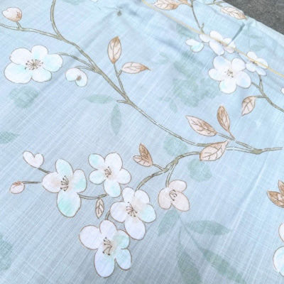 Midori Botanical Print Cotton Linen Duvet Cover