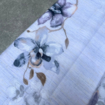 Thistle Botanical Print Cotton Linen Duvet Cover