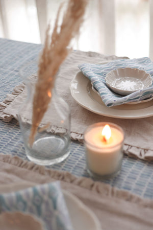 Mosaic Blue Table Napkin (Set of 2) by Sanctuary Living - Home Artisan