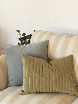 Eden Striped Sand Oblong Cushion Cover by Sanctuary Living - Home Artisan