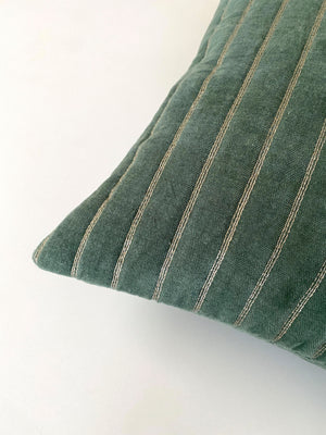 Eden Striped Eucalyptus Oblong Cushion Cover by Sanctuary Living - Home Artisan