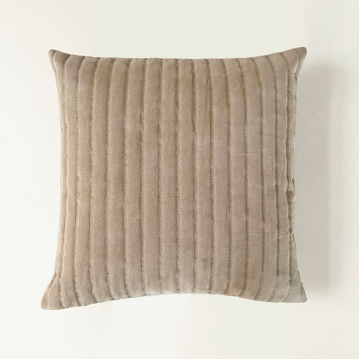 Eden Striped Oatmeal Cushion Cover by Sanctuary Living - Home Artisan