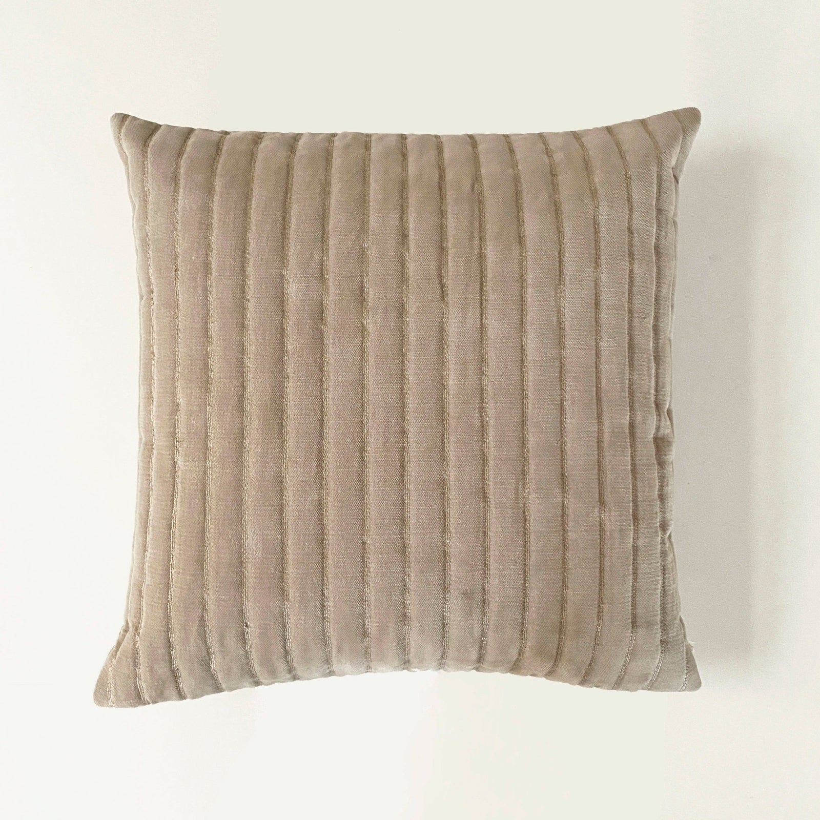 Eden Striped Oatmeal Cushion Cover by Sanctuary Living - Home Artisan