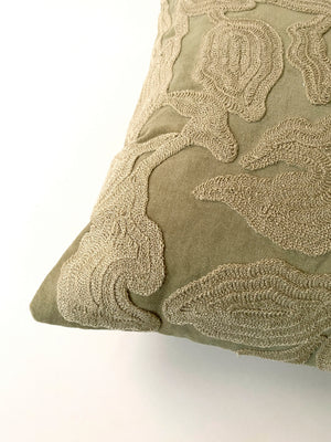 Cascade Embroidered Sand Cushion Cover by Sanctuary Living - Home Artisan