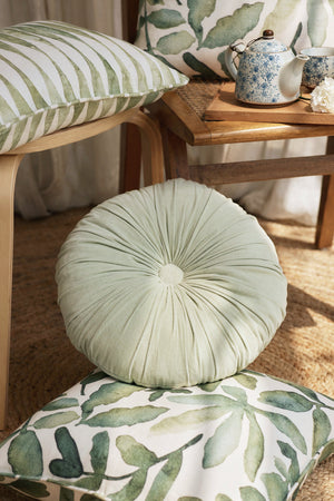 Flora Ivory Linen Cushion Cover by Sanctuary Living - Home Artisan