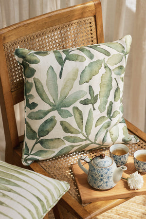Flora Ivory Linen Cushion Cover by Sanctuary Living - Home Artisan