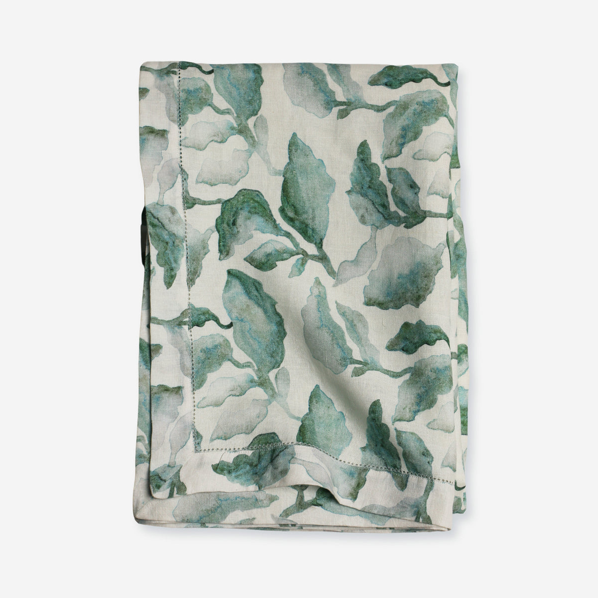 Cascade Teal Linen Table Cover (4 seater) by Sanctuary Living - Home Artisan