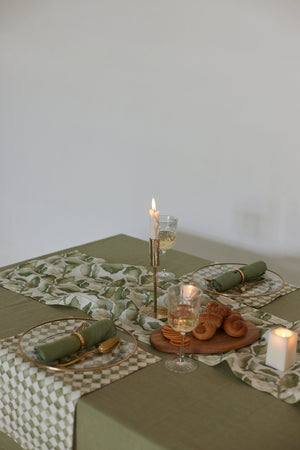 Cascade Green Table Runner (6 seater) by Sanctuary Living - Home Artisan