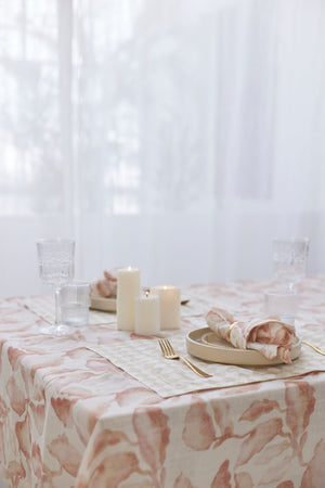 Cascade Blush Table Napkin (Set of 2) by Sanctuary Living - Home Artisan