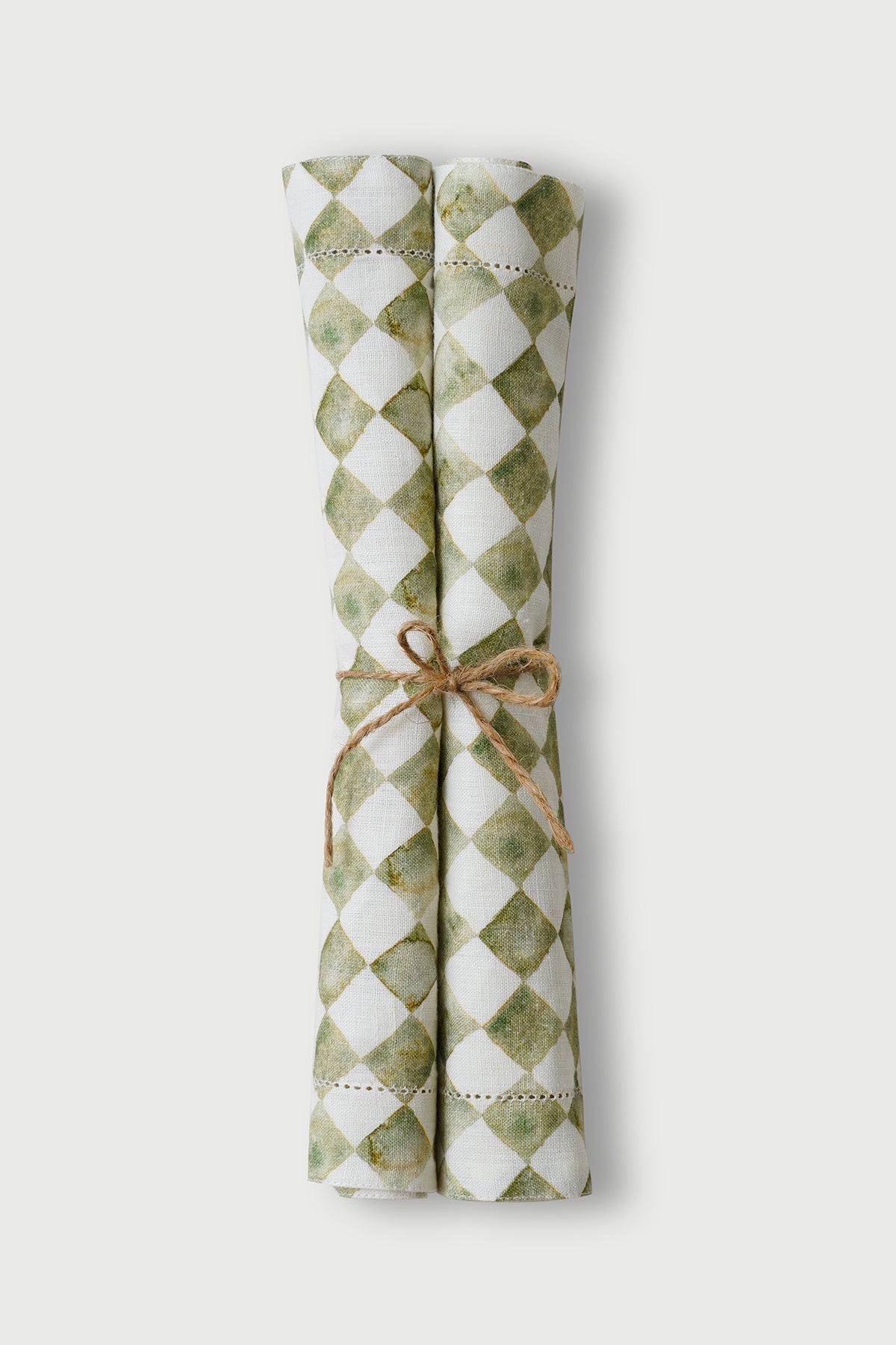 Checker Green Table Mat (Set of 2) by Sanctuary Living - Home Artisan