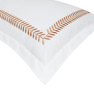 Spring White Cotton Sateen Bed Sheet by Veda Homes - Home Artisan