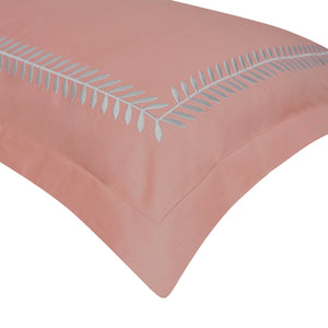 Spring Coral Peach Cotton Sateen Bed Sheet by Veda Homes - Home Artisan