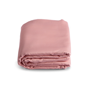 Solid Coral Peach Duvet Cover by Veda Homes (Queen) - Home Artisan