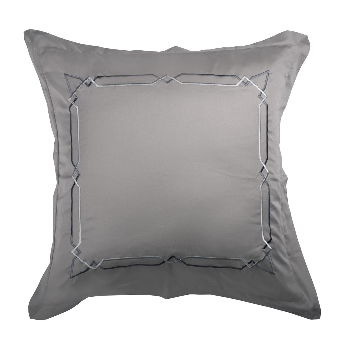 Mountain Trail Modern Gey Euro Sham by Veda Homes - Home Artisan