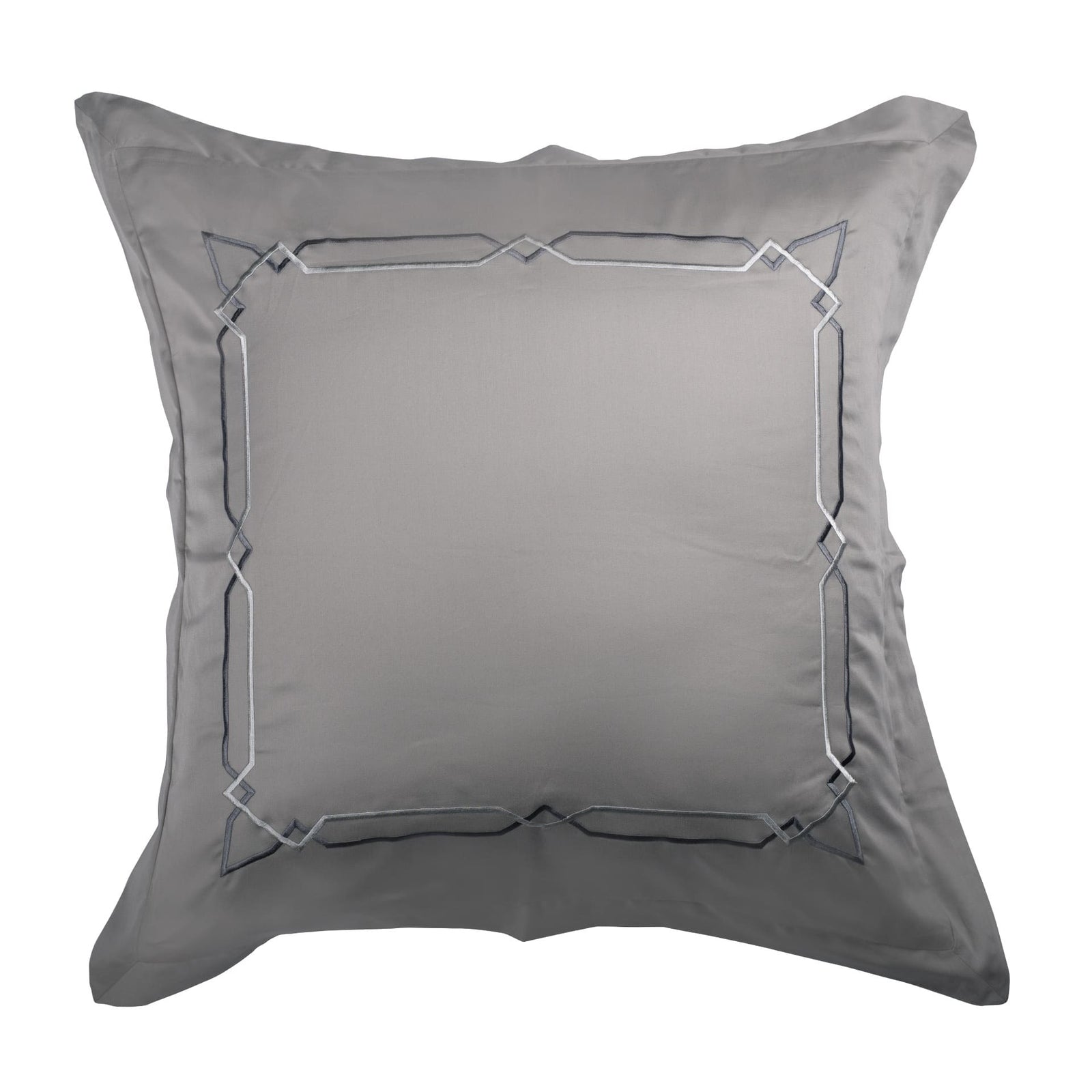 Mountain Trail Modern Gey Euro Sham by Veda Homes - Home Artisan