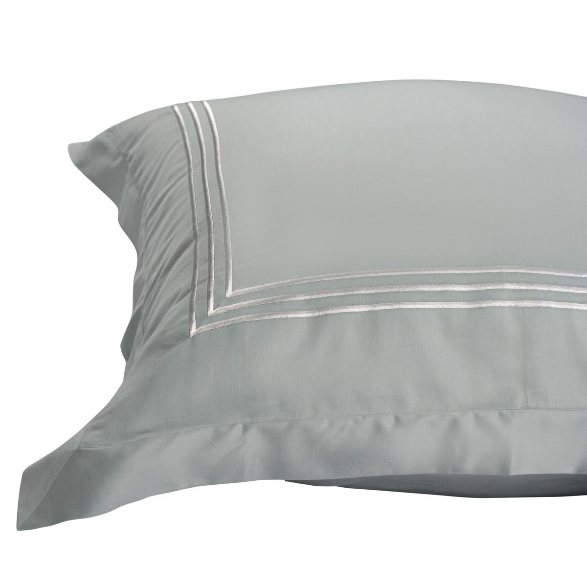 Parallel Frosty Green Euro Sham by Veda Homes - Home Artisan