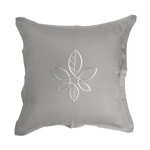 Leaf Modern Grey Euro Sham by Veda Homes - Home Artisan