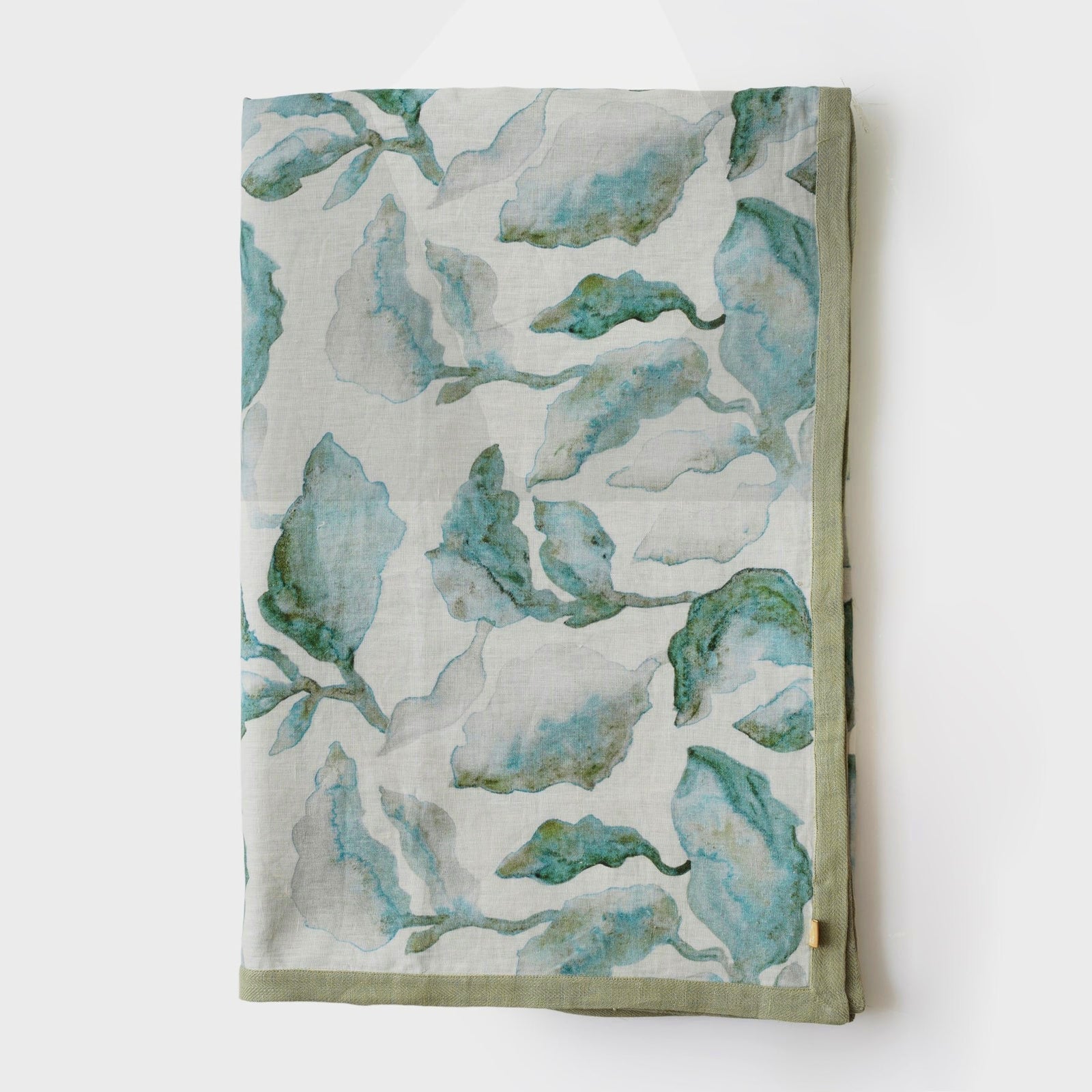 Cascade Teal Linen Bedspread by Sanctuary Living - Home Artisan
