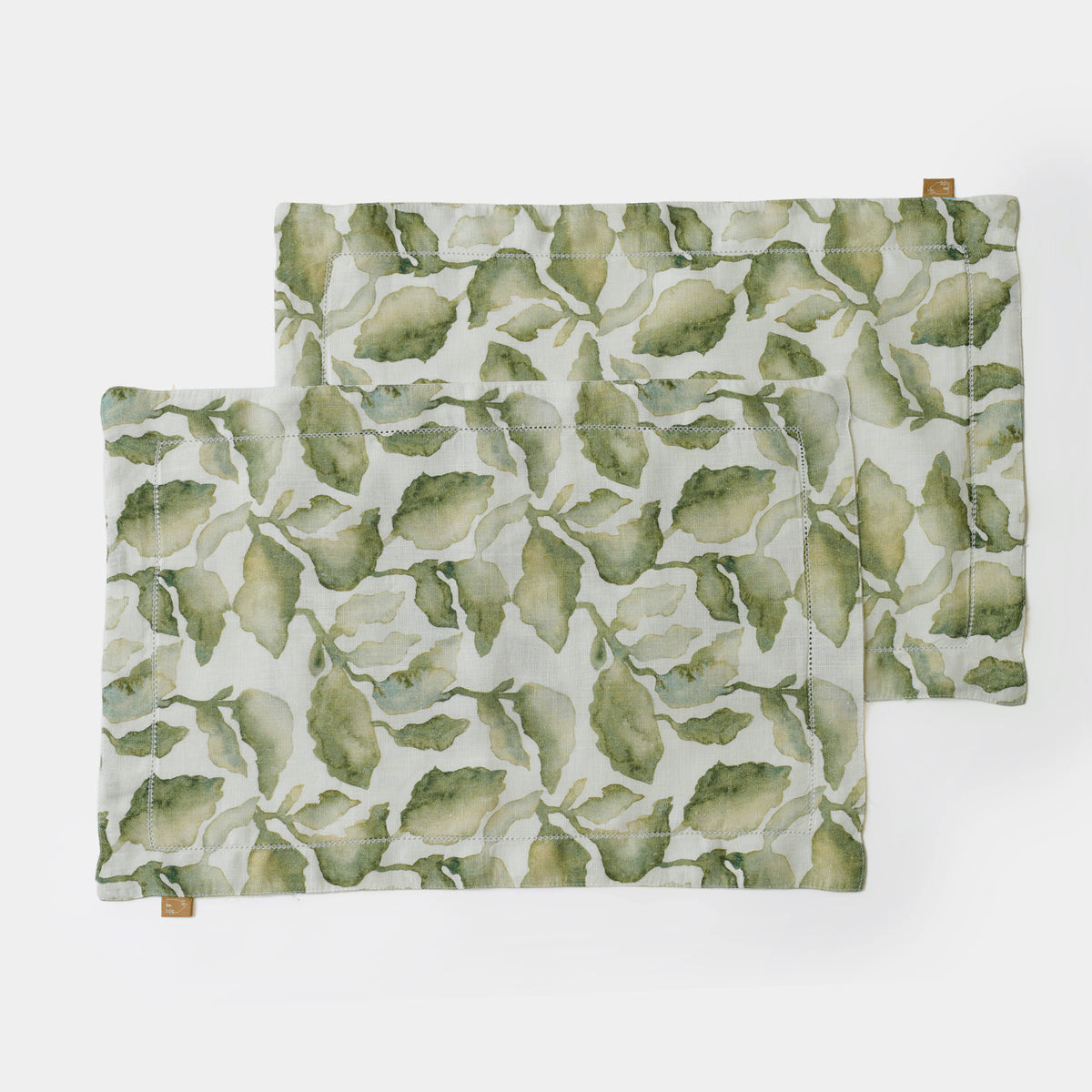 Cascade Green Table Mat (Set of 2) by Sanctuary Living - Home Artisan