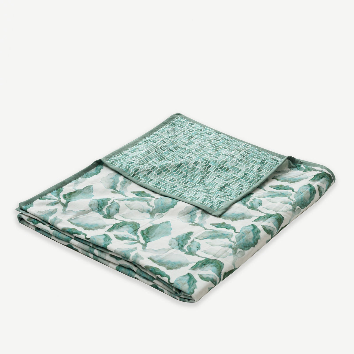 Cascade Teal Linen Bedspread by Sanctuary Living - Home Artisan