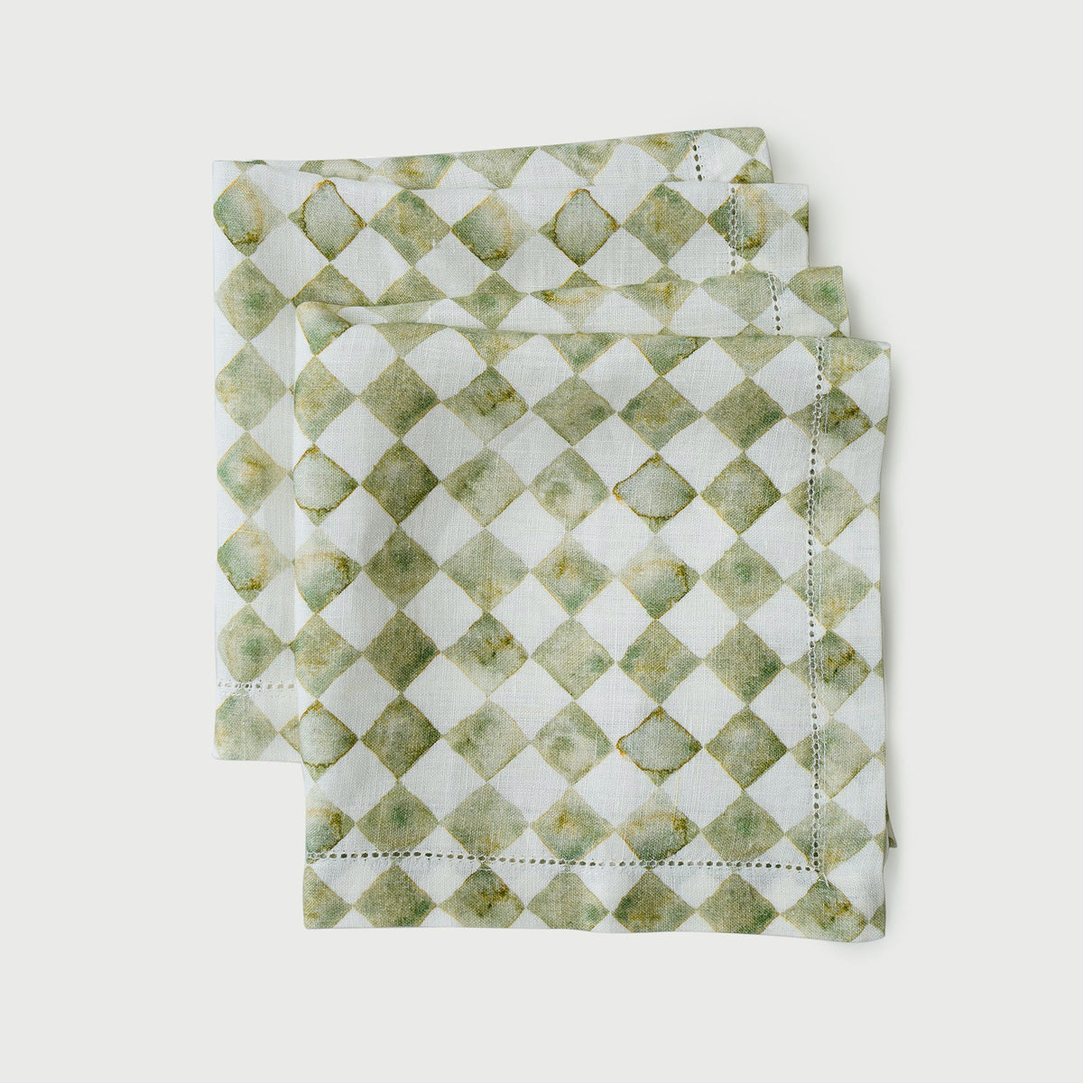 Checker Green Table Napkin (Set of 2) by Sanctuary Living - Home Artisan