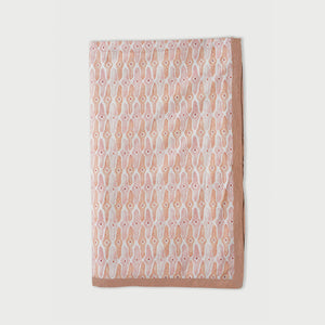 Mosaic Blush Linen Bedspread by Sanctuary Living - Home Artisan