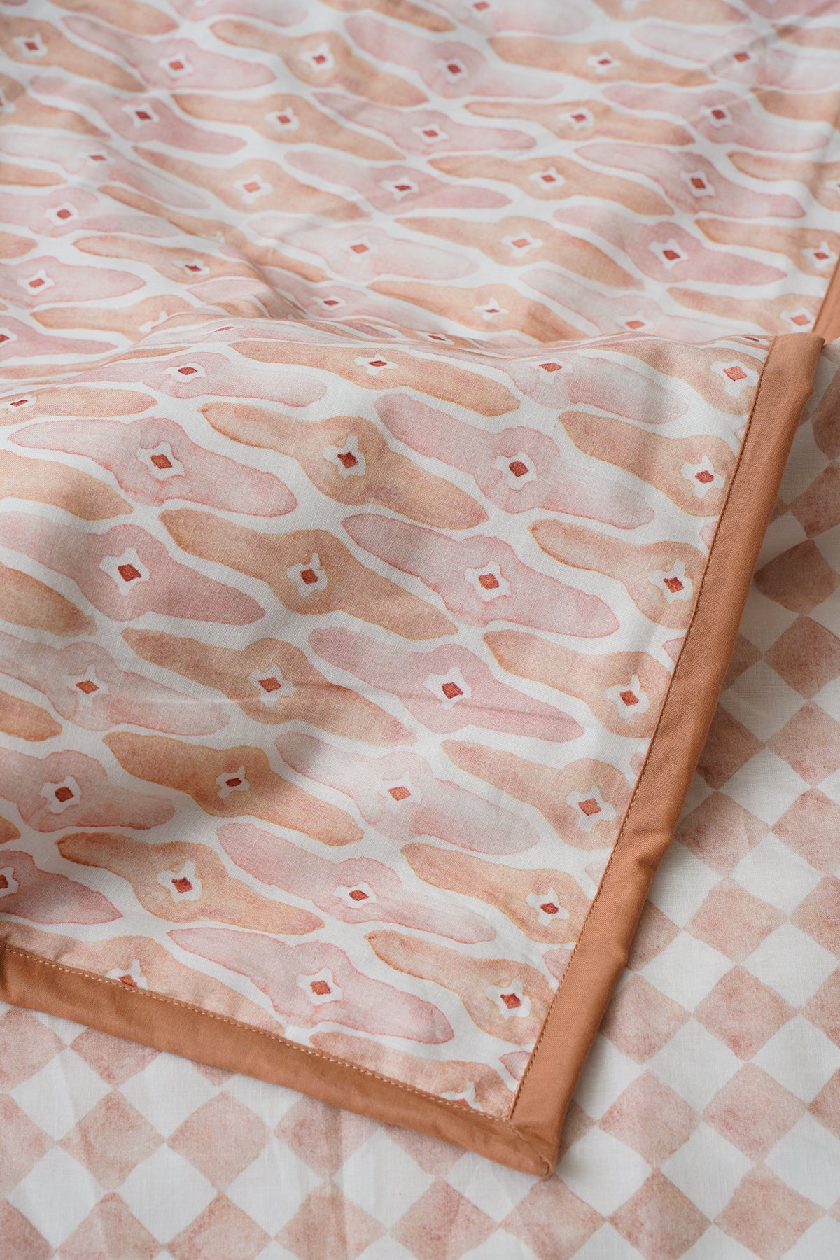 Checker Mosaic Blush Dohar by Sanctuary Living - Home Artisan