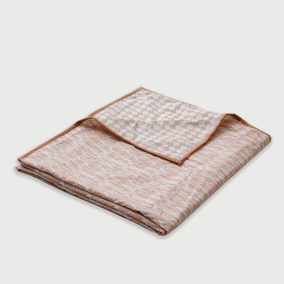 Checker Mosaic Blush Dohar by Sanctuary Living - Home Artisan