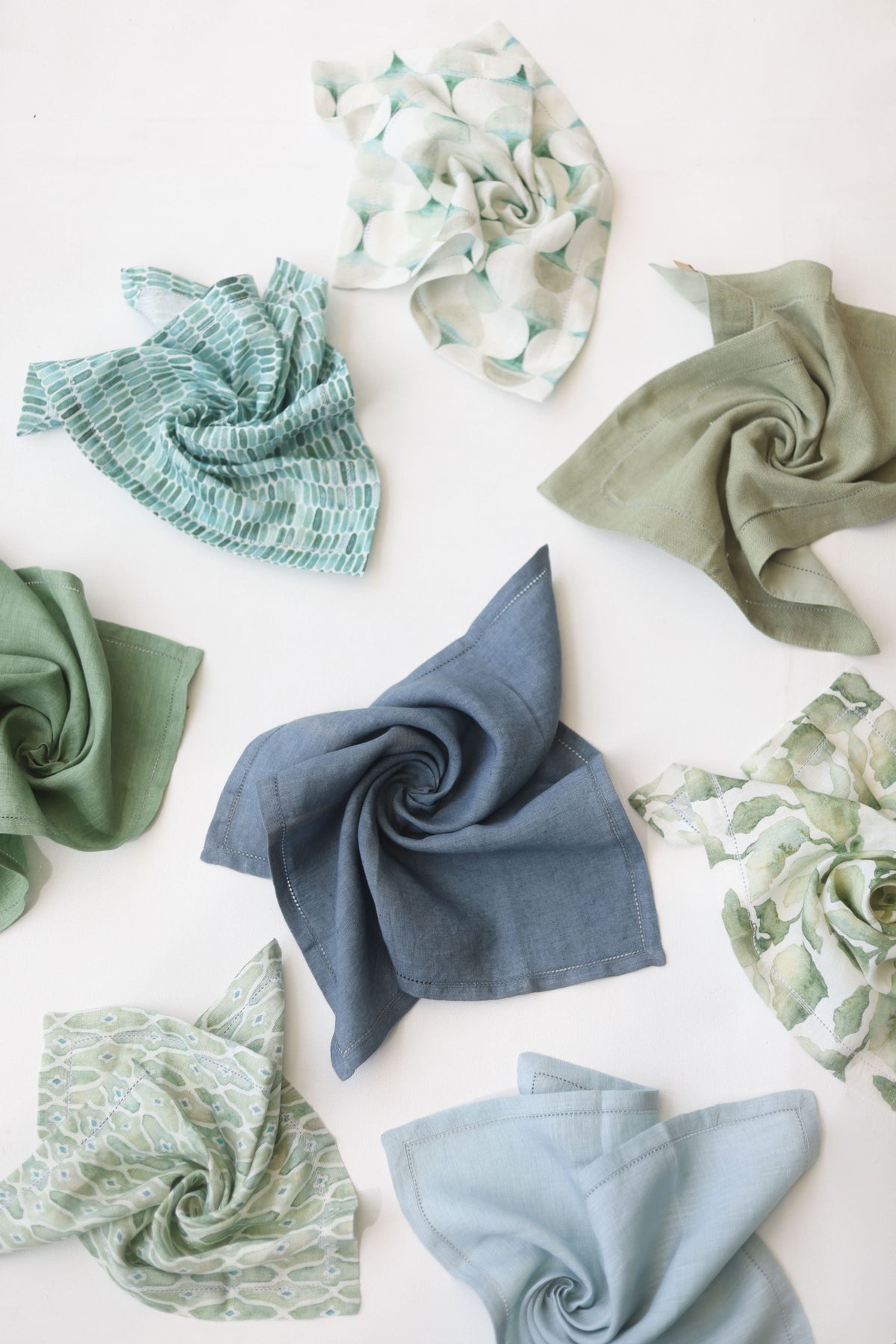 Cascade Green Table Napkin (Set of 2) by Sanctuary Living - Home Artisan