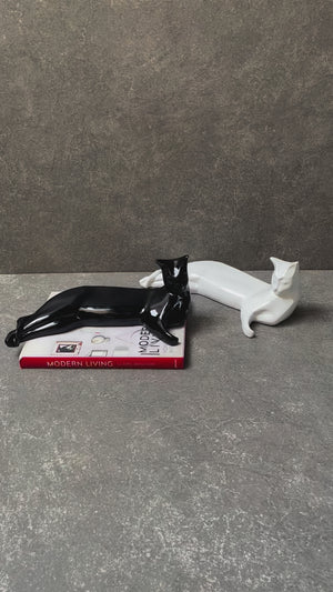 Milo White Cat Sculpture