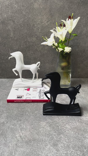 Artemis White Horse Sculpture