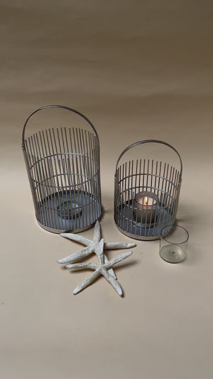 Rayner Silver Metal Lantern (Large)