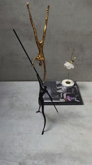 Duet in Motion Metal Sculpture