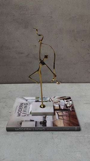 Golden Harmony Brass Sculpture