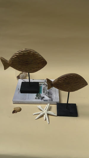 Cavendish Wooden Fish Sculpture (Large)