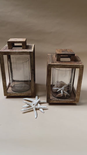 Terra Wooden Lantern