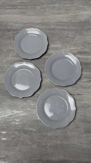 Grey Lotus Side Plate - Set of 4