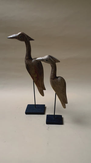 Emmeline Wooden Bird Sculpture (Small)