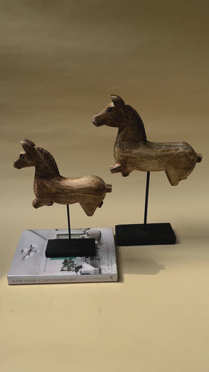 Nicholas Wooden Horse Sculpture (Large)