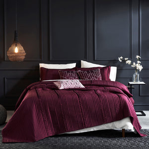 Iris Embroidered Bedding Set (6 pcs) - Home Artisan