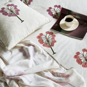 Fig Block Print Cotton Single Bed Dohar by Houmn