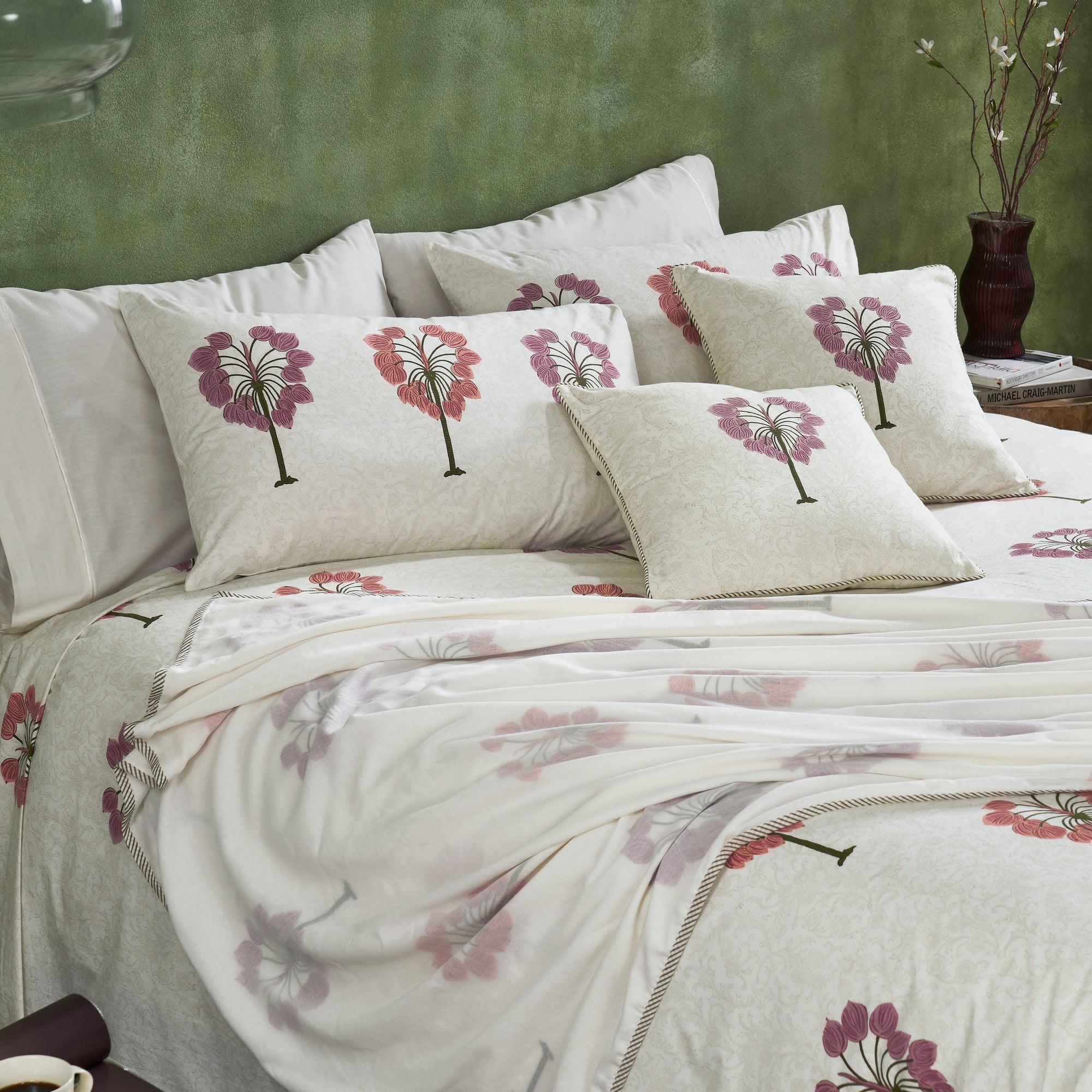 Fig Block Print Cotton Double Bed Dohar - Home Artisan